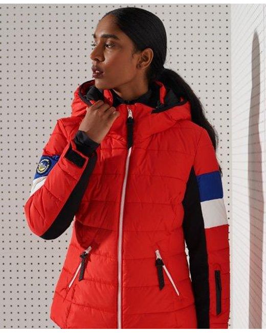 superdry long puffer jacket