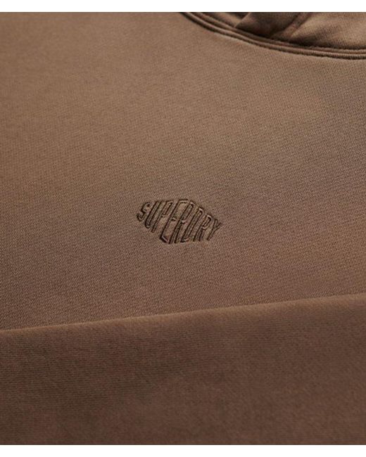 Superdry Brown Micro Logo Hood for men