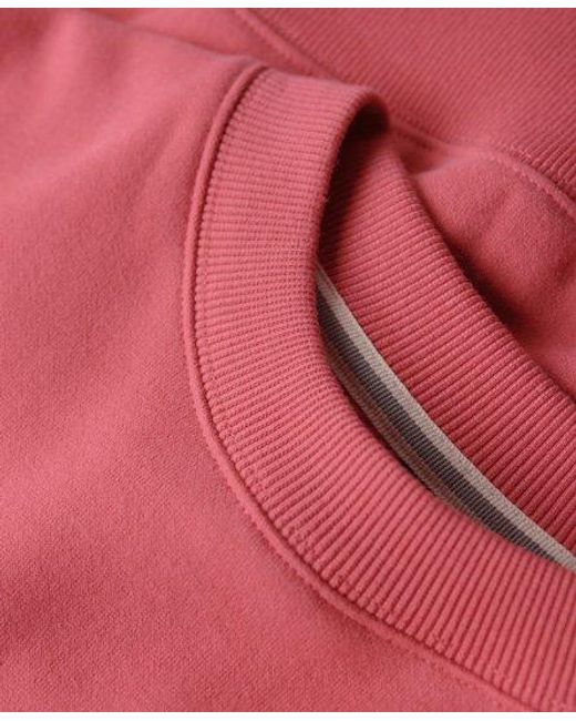 Superdry Red Essential Logo Relaxed Fit Sweatshirt