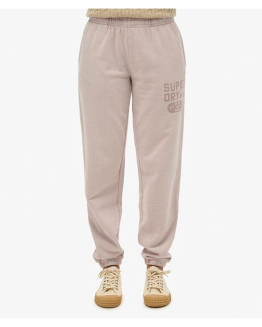 Superdry Natural & Co Ladies Loose Fit Graphic Print Vintage Washed jogger