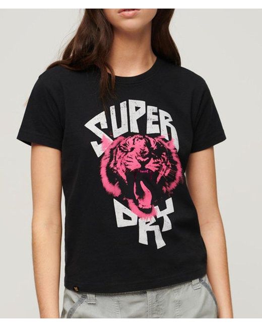 Superdry Black & Co Lo-fi Rock Graphic T-shirt