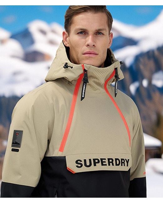 Superdry Natural & Co Freestyle Overhead Ski Jacket for men