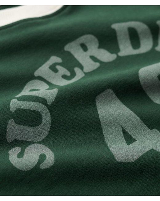 Superdry Green & Co Athletic Essentials Graphic Ringer T-shirt