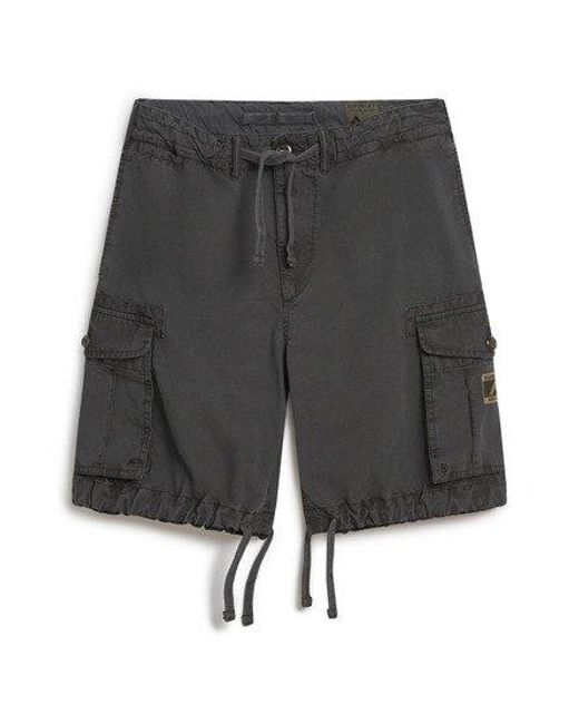 Superdry Black Parachute Light Shorts for men