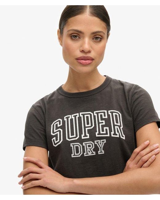 Superdry Black & Co Athletic Essentials Graphic Fitted T-shirt