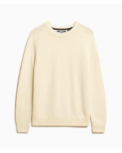 Superdry Blue & Co Knitted Slouchy Crew Neck Sweatshirt