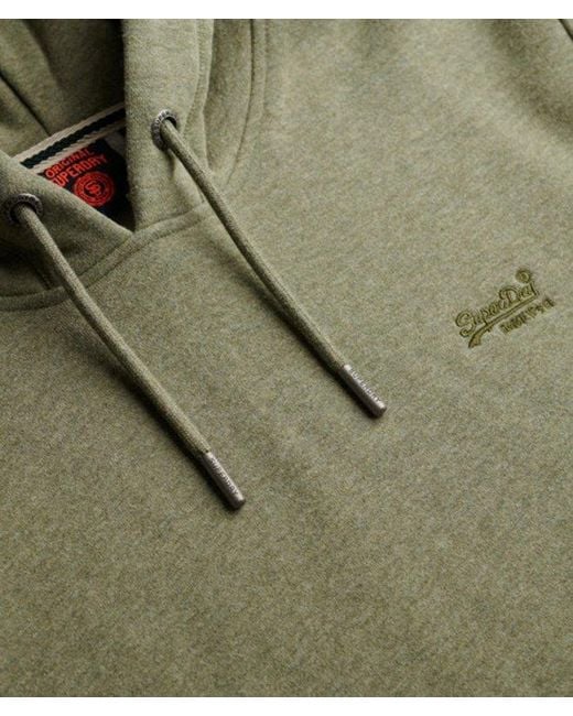 Superdry Essential Logo Hoodie in het Green voor heren