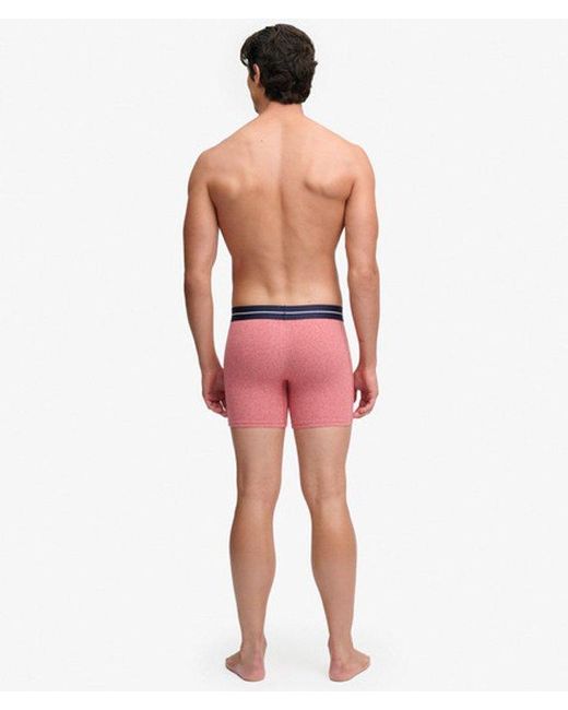 Superdry Red & Co Boxer Triple Pack for men
