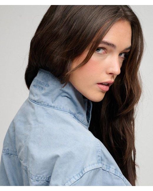 Superdry Blue & Co Cotton Harrington Jacket