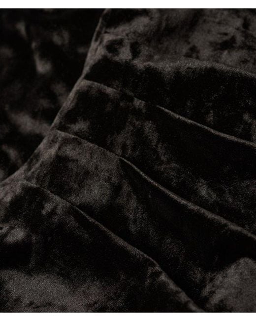 Superdry Black & Co Velvet Long Sleeve Mini Dress