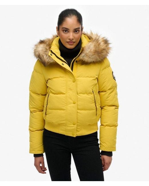 Superdry Metallic & Co Everest Hooded Bomber Jacket