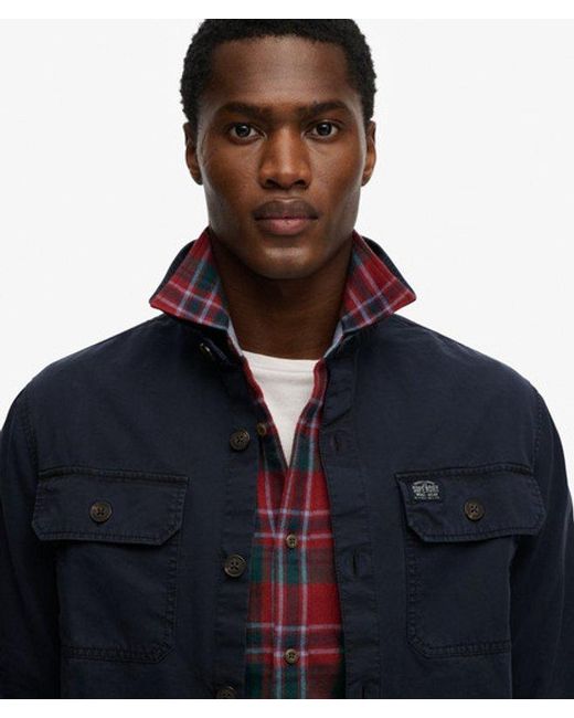 Superdry Blue & Co Two Pocket Overshirt for men