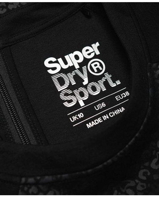 Superdry Black Core Gym Tech Taped Crew Sweatshirt