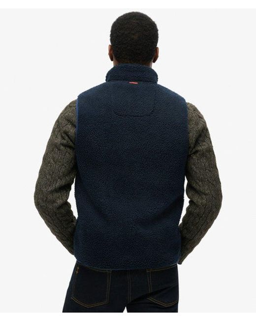 Superdry Blue & Co Outdoor Fleece Gilet for men