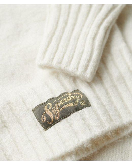 Superdry White & Co Essential Rib Knit Rollneck Jumper