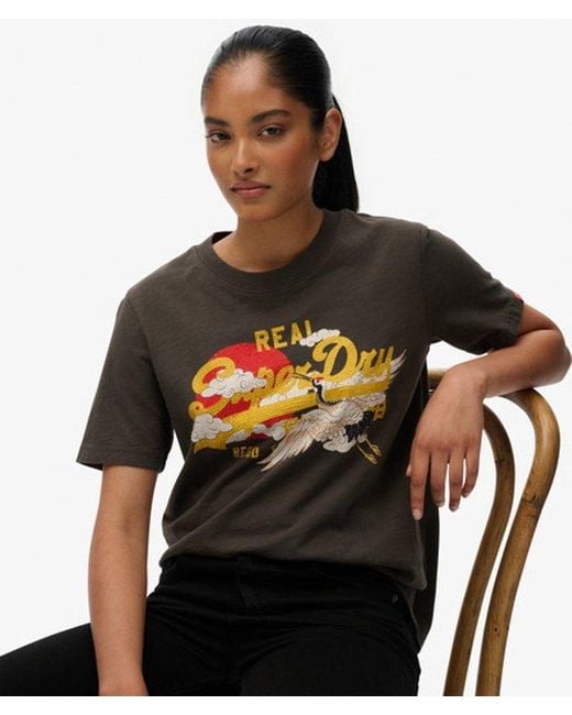 Superdry Black & Co Vintage Logo Tokyo Relaxed T-shirt