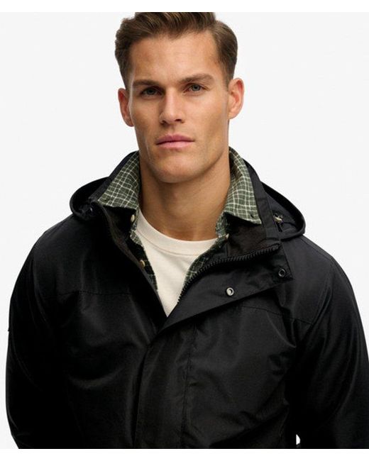 Superdry Black & Co Hooded Shell Jacket for men