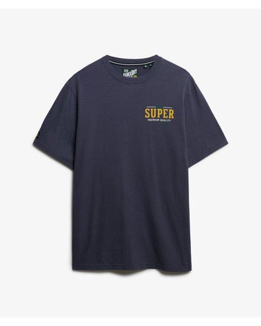 Superdry Blue & Co Tap Room Oversized T-shirt for men