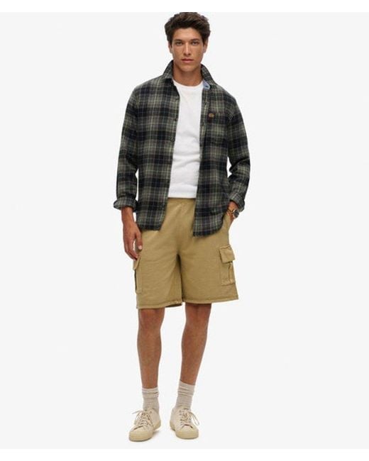 Superdry Natural & Co Classic Contrast Stitch Cargo Shorts for men