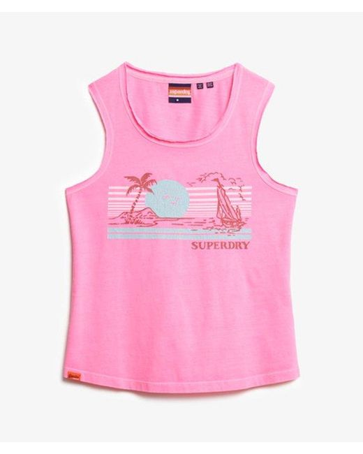 Superdry Red & Co Outdoor Stripe Scoop Neck Tank Top