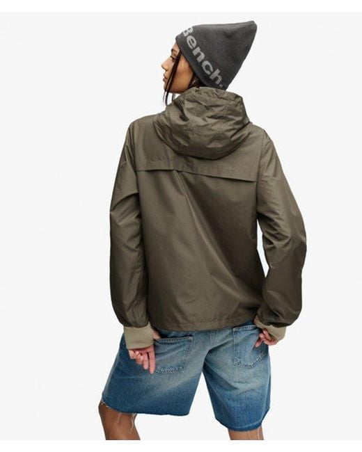 Superdry Brown Bench X & Co Bench Hooded Shell Zip Jacket