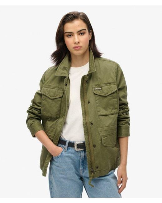 Superdry Green Classic Military M65 Lined Jacket