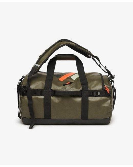 Superdry Black Tarp Barrel Bag