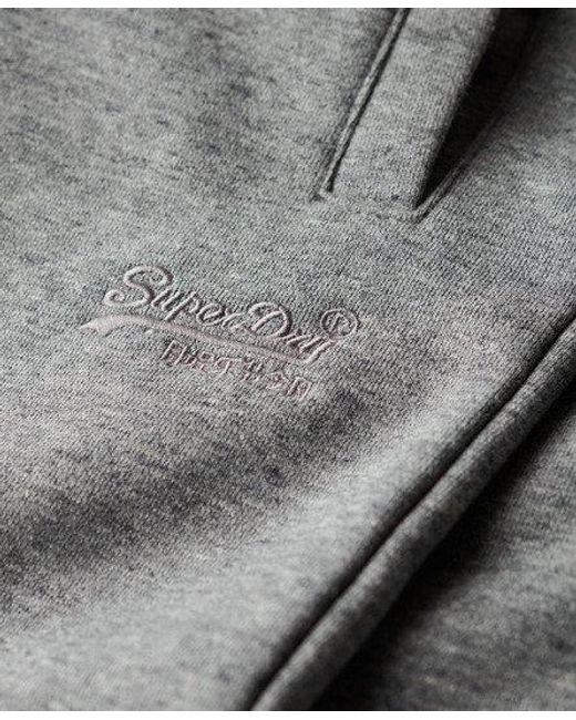 Superdry Essential Logo Jersey Short in het Gray voor heren