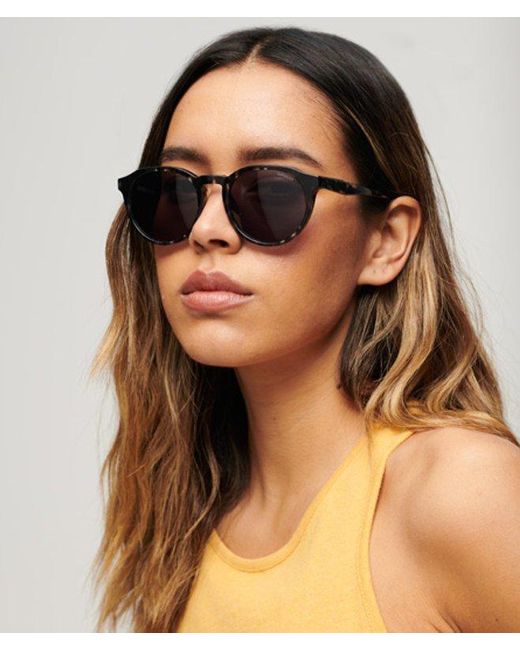 Dames logo imprimé lunettes de soleil sdr orlando Superdry en coloris Metallic