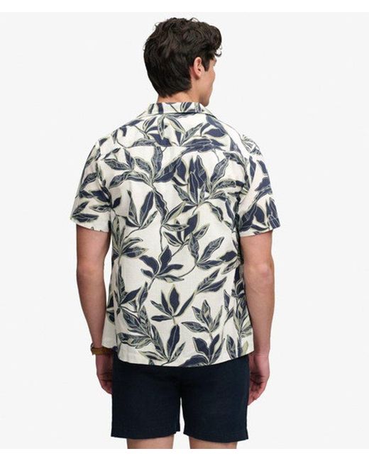 Superdry Blue & Co Cabana Poolside Short Sleeve Shirt for men