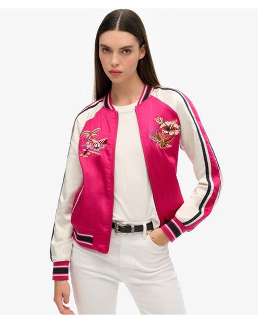 Superdry Suikajan Embroidered Bomber Jacket