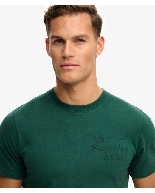 Superdry & Co 1954 Company Relaxed T-shirt in het Green voor heren