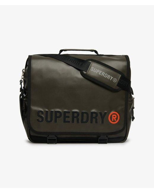 Superdry Black Tarp Record Bag