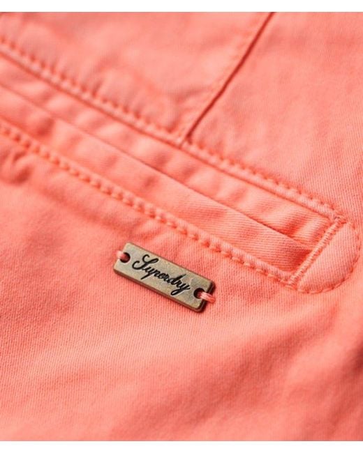 Superdry Pink & Co Chino Hot Shorts