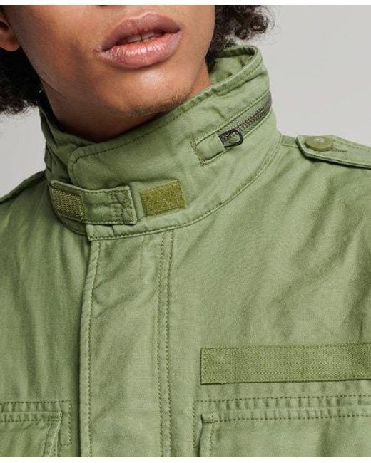 Superdry Green Vintage M65 Military Jacket for men