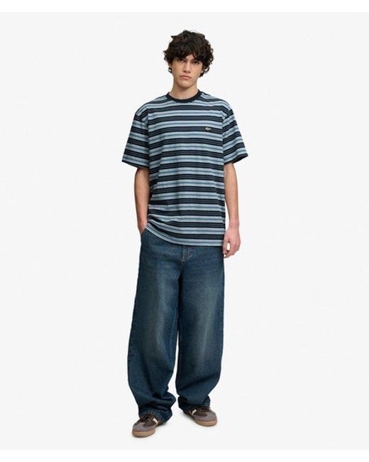 Superdry Blue & Co Oversized Stripe T-shirt for men