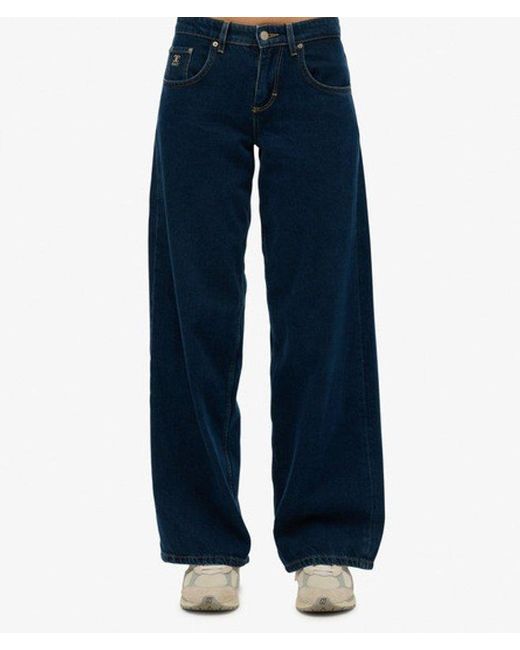 Superdry Blue & Co Cult Mid Rise baggy Jeans