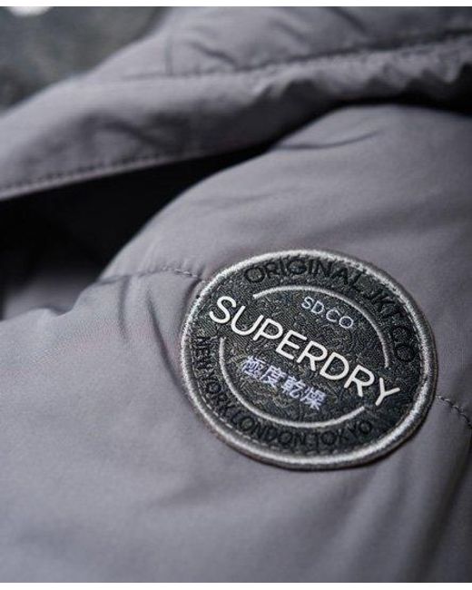 Superdry Gray Cocoon Parka Jacket
