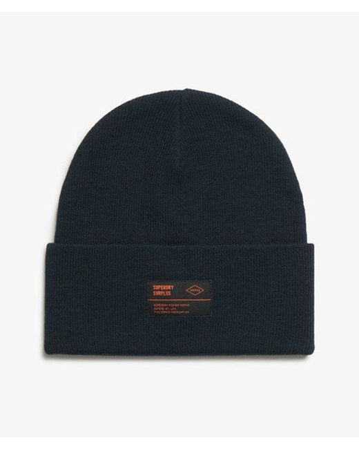 Superdry Blue & Co Surplus Knitted Beanie Hat