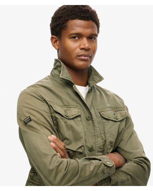Superdry Green Military M65 Lightweight Jacket for men
