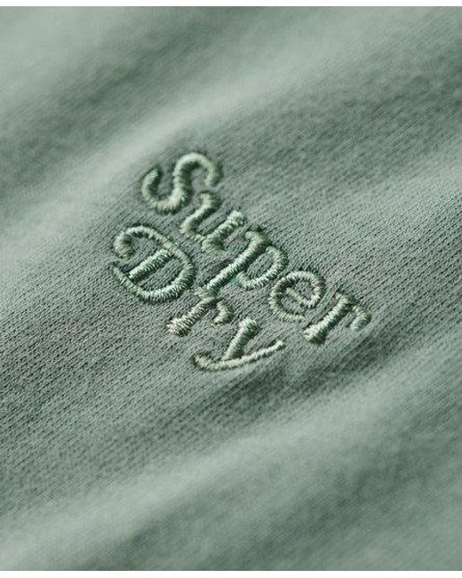 Superdry Green Ladies Slim Fit Embroidered Logo Essential 90s T-shirt