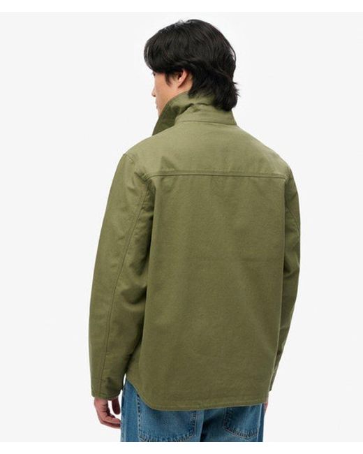 Superdry Green Cord Collar Barn Jacket for men