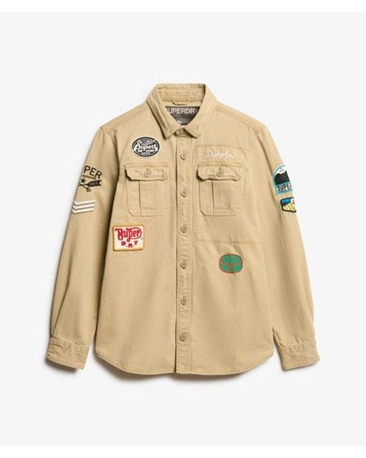 Superdry Natural Cotton Embroidered Classic Scout Shirt