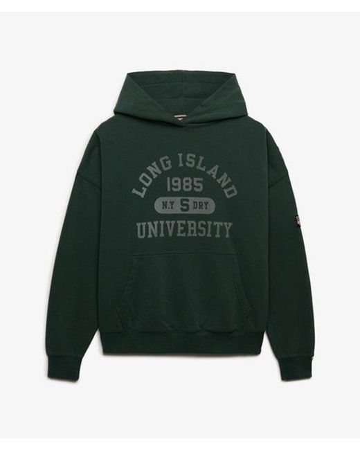 Superdry Green & Co Athletic Essentials Relaxed Hoodie