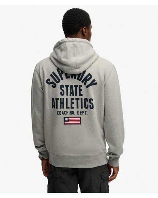 Superdry Gray & Co Athletic Essentials Hoodie for men