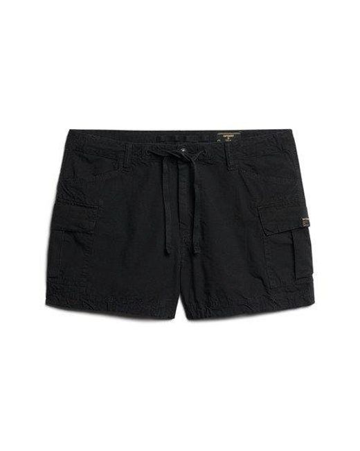Superdry Black Cargo Shorts