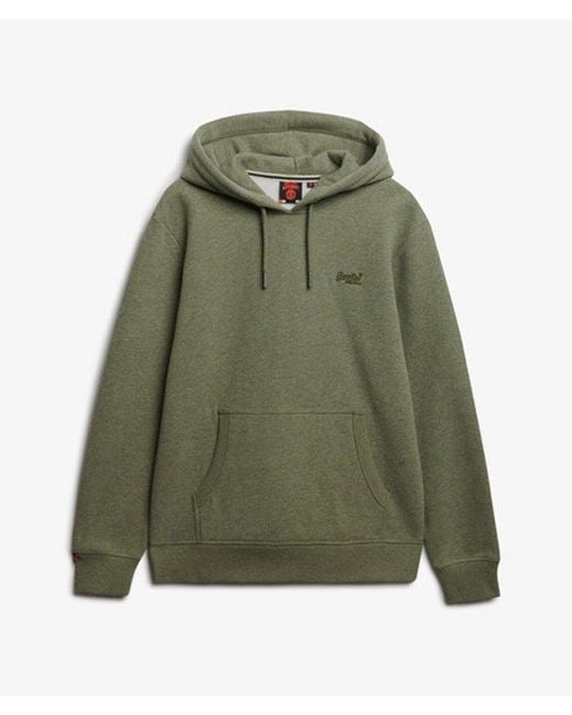 Superdry Essential Logo Hoodie in het Green voor heren