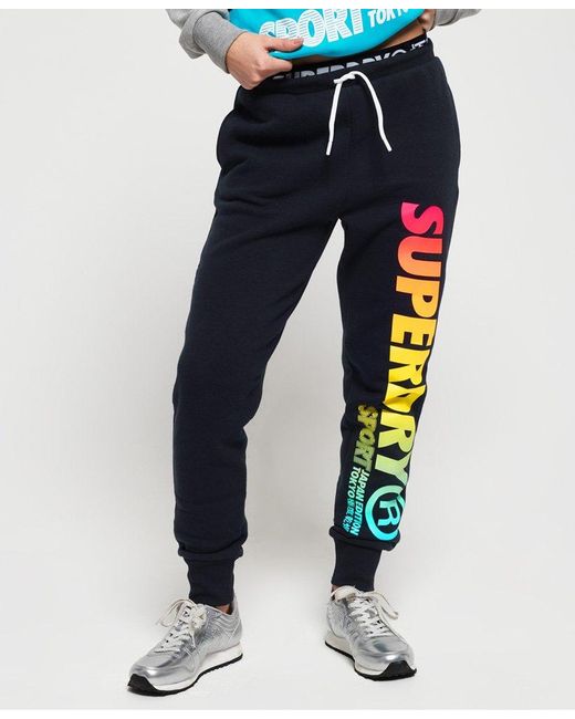 Lyst - Superdry Japan Edition Joggers in Blue
