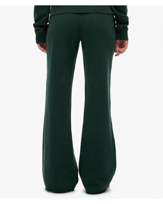 Superdry Green & Co Athletic Embroidered Flare joggers