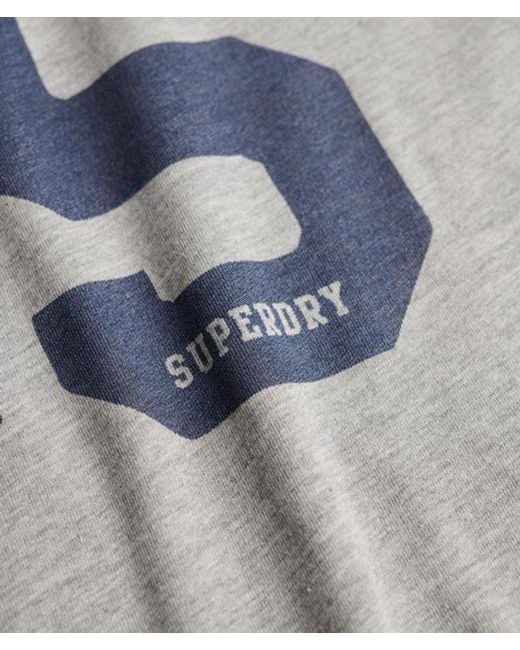 Superdry Blue Athletic Essentials Varsity Number T-shirt